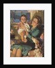 Illustration of Mother Holding Baby by Anonymous