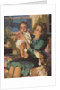Illustration of Mother Holding Baby by Anonymous