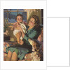 Illustration of Mother Holding Baby by Anonymous