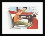 Illustration of Boy Putting on Safety Belt by Anonymous