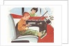 Illustration of Boy Putting on Safety Belt by Anonymous