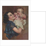 Illustration of Mother Holding Baby by Laurent Potter