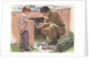 Illustration of Boy Watching Man Fix Plumbing by Anonymous