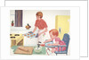 Illustration of Mother Baking Cookies by Anonymous