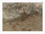 There Is Almost Nothing That Has Such a Keen Sense of Fun as a Fallen Leaf by Arthur Rackham