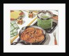 Illustration of Dinner Cooking on Stovetop by Anonymous