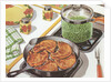 Illustration of Dinner Cooking on Stovetop by Anonymous