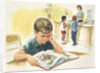 Illustration of Children at Library by Anonymous