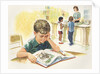 Illustration of Children at Library by Anonymous