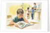 Illustration of Children at Library by Anonymous