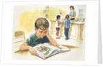 Illustration of Children at Library by Anonymous
