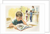Illustration of Children at Library by Anonymous