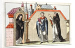 Print of Norman Religious Figures by Anonymous