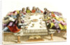 Print of Jewish Men Eating Meal by Anonymous