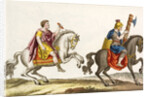 Print of Roman Cavalry on Horseback by Anonymous