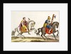 Print of Roman Cavalry on Horseback by Anonymous