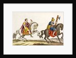 Print of Roman Cavalry on Horseback by Anonymous