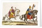 Print of Roman Cavalry on Horseback by Anonymous
