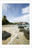 Woman Walking on Beach at The Baths by Anonymous