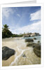 Woman Walking on Beach at The Baths by Anonymous