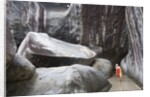 Woman next to Rocks at The Baths by Anonymous