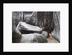 Woman next to Rocks at The Baths by Anonymous
