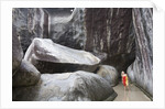 Woman next to Rocks at The Baths by Anonymous