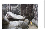 Woman next to Rocks at The Baths by Anonymous