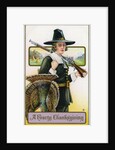 A Hearty Thanksgiving Postcard by Anonymous