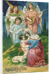 A Merry Christmas Postcard by Anonymous