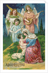 A Merry Christmas Postcard by Anonymous