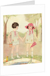 Illustration of Boy and Girl in Park by Helen Grant