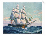 Illustration of USS Constitution by Anonymous