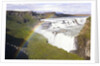 Rainbow over Gulfoss Waterfall by Anonymous