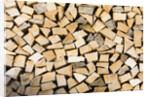 Stacked Firewood by Anonymous