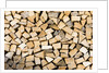 Stacked Firewood by Anonymous
