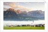 Fog over Mountain Village by Anonymous
