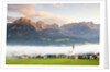 Fog over Mountain Village by Anonymous