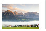 Fog over Mountain Village by Anonymous