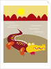 Crocodile On The Shore by Anonymous