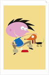 Boy And His Pet by Anonymous