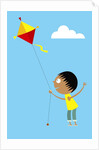 Flying A Kite by Anonymous