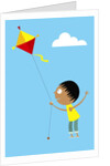 Flying A Kite by Anonymous