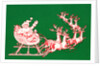 Illustration of Santa's Sled Pulled by Reindeer