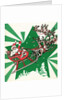 Illustration of Santa's Sled Pulled by Reindeer