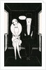 Illustration of Couple Sitting Inside Carriage by Anne Harriet Fish