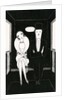 Illustration of Couple Sitting Inside Carriage by Anne Harriet Fish