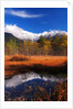 Mountains, autumn colors and lake by Anonymous