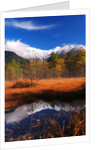 Mountains, autumn colors and lake by Anonymous