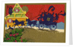 Illustration of Horse-Drawn Carriage Arriving at Inn by Anonymous